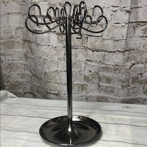 Umbra Rotating Chrome Metal Jewelry Holder Stand